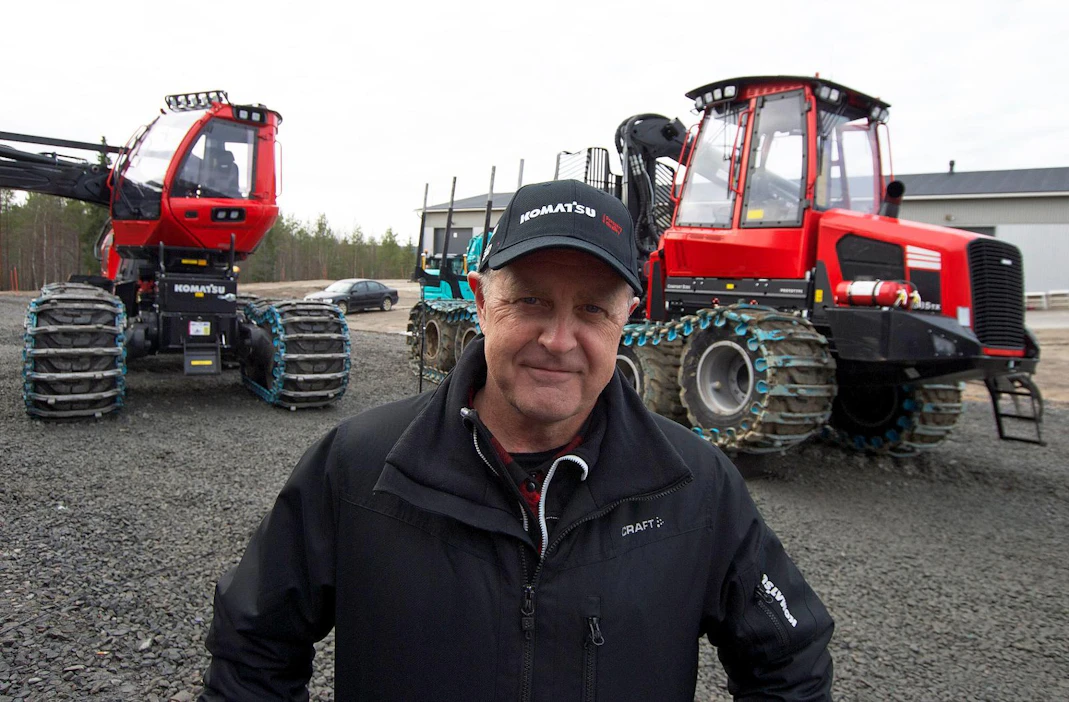 ”Tästä vuodesta on tulossa myynnillisesti yllättävän hyvä”, Komatsu Forestin markkinointijohtaja Timo Korhonen arvioi.
