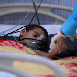 Jemenin tilannetta on kutsuttu maailman pahimmaksi humanitaariseksi kriisiksi. Lehtikuva / AFP