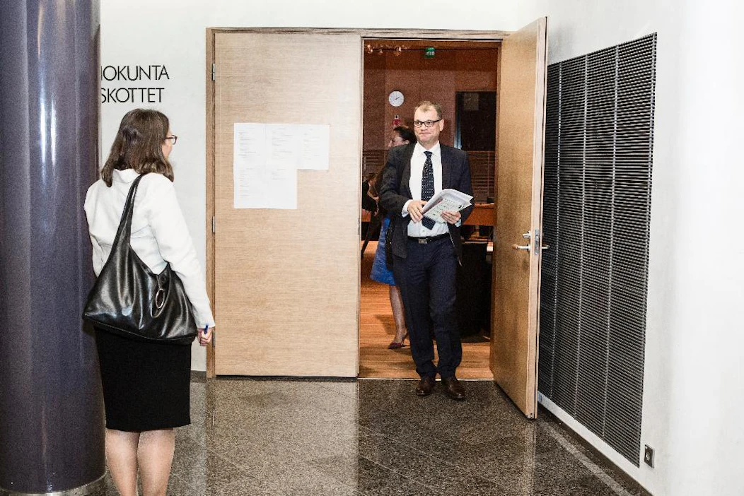 Pääministeri Juha Sipilä oli suuren valiokunnan kuultavana tiistaina ennen lähtöään Brysseliin.