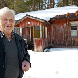 Kahdeksan Surmanluotia -elokuvasta tuttu talo on edelleen pystyssä Konginkankaalla. kuvat: Hanne Manelius
