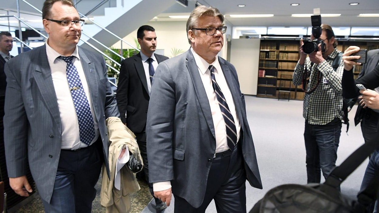Reijo Hongisto ja Timo Soini.