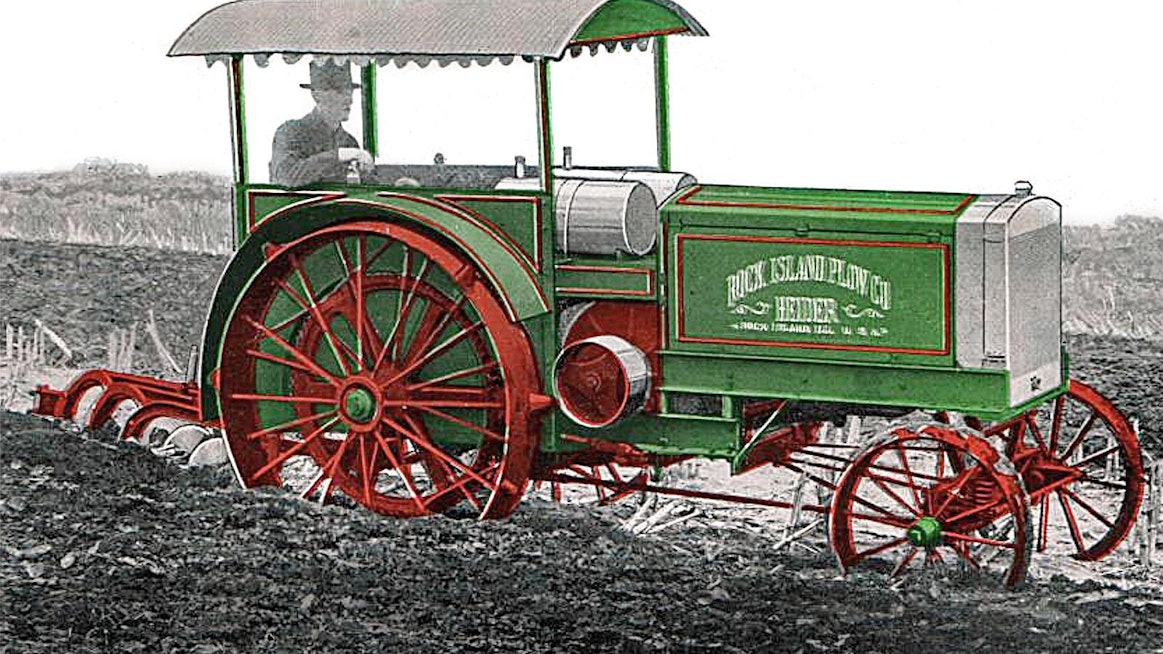Heider-traktoria tehtiin vuosina 1911–27 USA:n Illinoisissa, viimeiset 11 vuotta valmistajana toimi Rock Island Plow Co, joka siirtyi sittemmin J.I.Case -yhtymän haltuun. Heiderissa oli kitkapyörään ja kahteen kitkalevyyn perustunut voimansiirto, joka mahdollisti portaattoman nopeudensäädön rajoissa 3,6–6 km/h molempiin suuntiin. Hyvin yksinkertaisessa systeemissä oli kuitenkin monta ylitsepääsemätöntä ongelmaa.