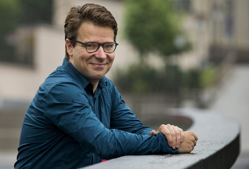 Ville Niinistö (vihr.) vieraili Ylen Ykkösaamussa. LEHTIKUVA / RONI LEHTI