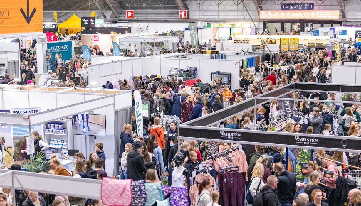 Hevoset-messuilla lauantain kävijämäärä ylitti viime vuoden, mutta sunnuntai Tampereella oli hiljaisempi.