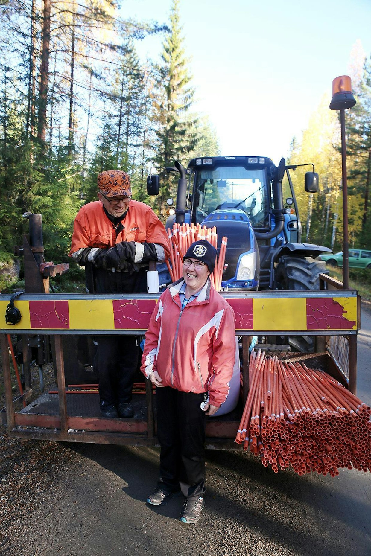 Saumattomalla yhteistyöllä kaksi ihmistä pääsee helposti 20–30 kilometrin päiväsaavutukseen, tietävät Jaana ja Asko Hänninen Kannonkoskelta.