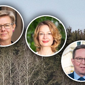 Marinin hallituksen ministerit Krista Mikkonen (vihr.), Tytti Tuppurainen (sd.) ja Mika Lintilä (kesk.) kommentoivat EU-komission ilmasto- ja energiapaketti Fit for 55:tä tuoreeltaan tänään keskiviikkona.