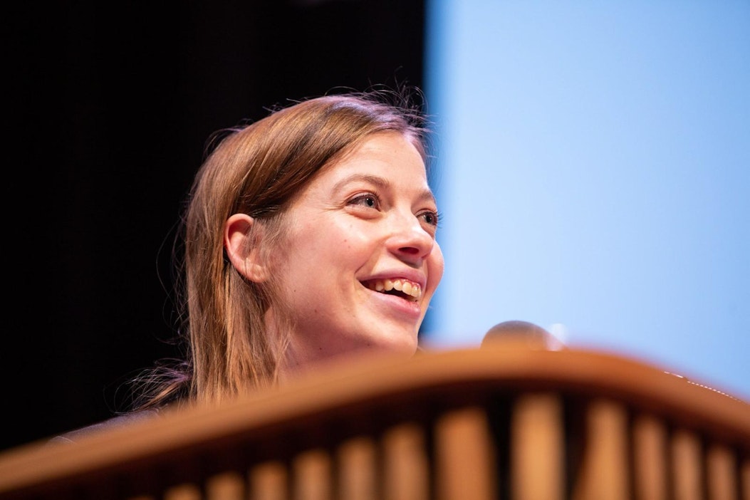 Li Andersson jatkaa vasemmistoliiton keulassa. LEHTIKUVA/Akseli Muraja