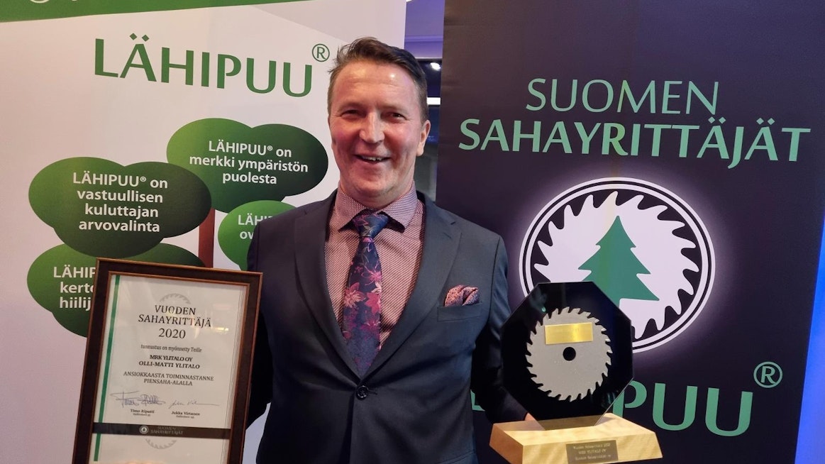 Vuoden Sahayrittäjä 2020 -palkinnon vastaanottaneella MRK Ylitalon toimitusjohtajalla Olli-Matti Ylitalolla on pitkä ura monitoimiyrittäjänä.