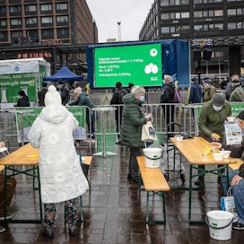 MTK järjesti marraskuussa kampanjatapahtuman, jossa ruokaa myytiin kuluttajille tuottajahintaan.