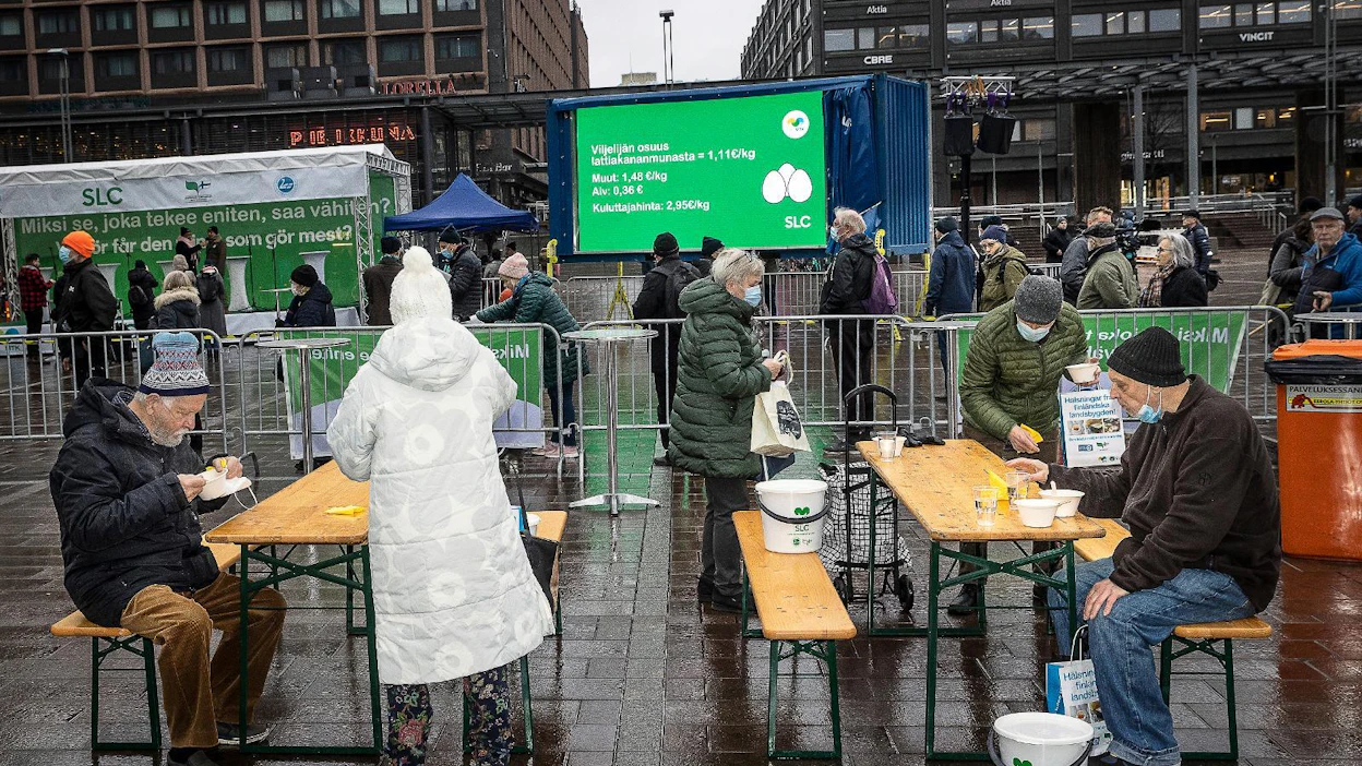 MTK järjesti marraskuussa kampanjatapahtuman, jossa ruokaa myytiin kuluttajille tuottajahintaan.