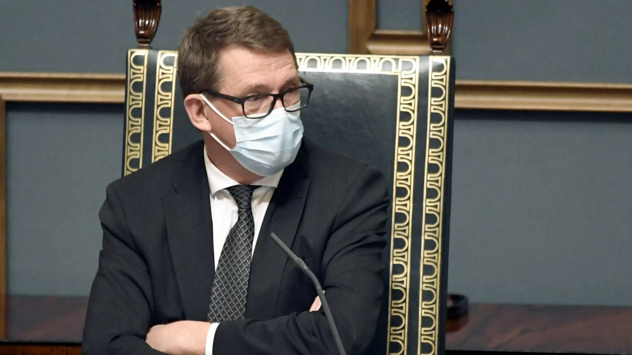 Puhemies Matti Vanhanen eduskunnan suullisella kyselytunnilla viime viikolla. LEHTIKUVA / JUSSI NUKARI
