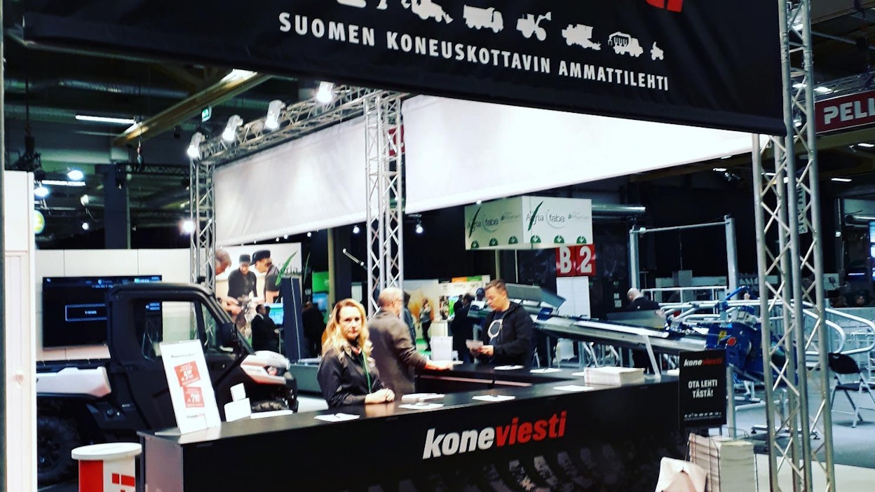 Myös Koneviestillä oli oma osasto KoneAgriassa.