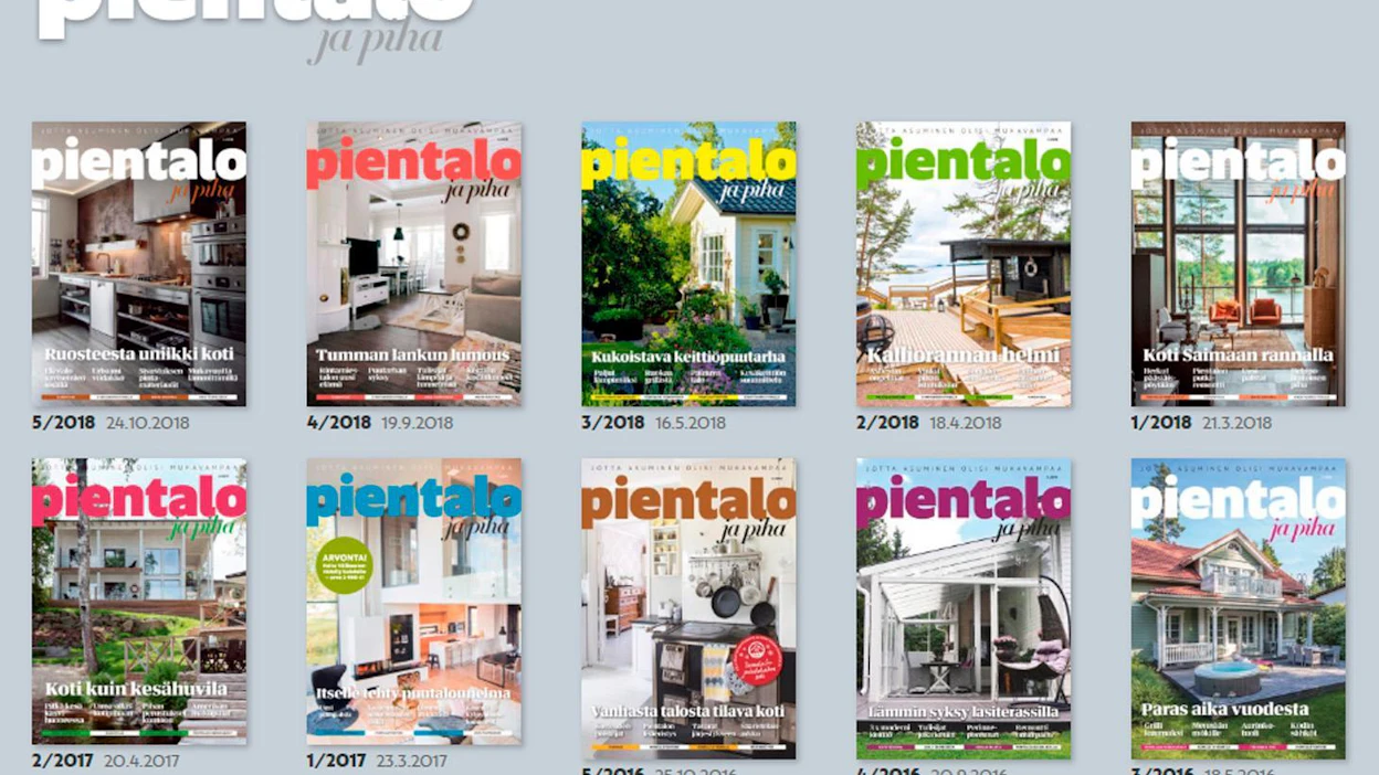 Pientalo- ja Piha-lehdessä esitellään omakotitaloasumisen trendejä.