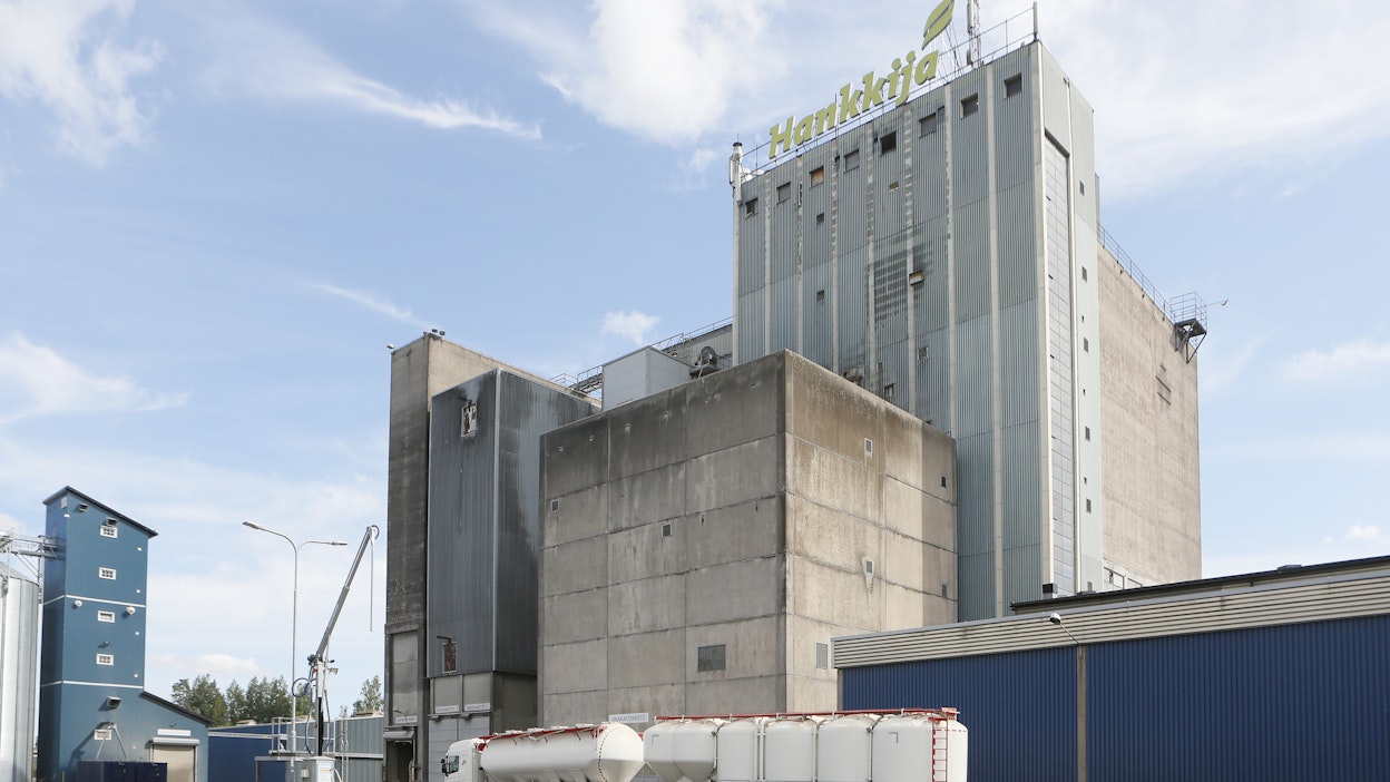 Hankkijan Turun rehutehdas kuvattuna vuonna 2018.