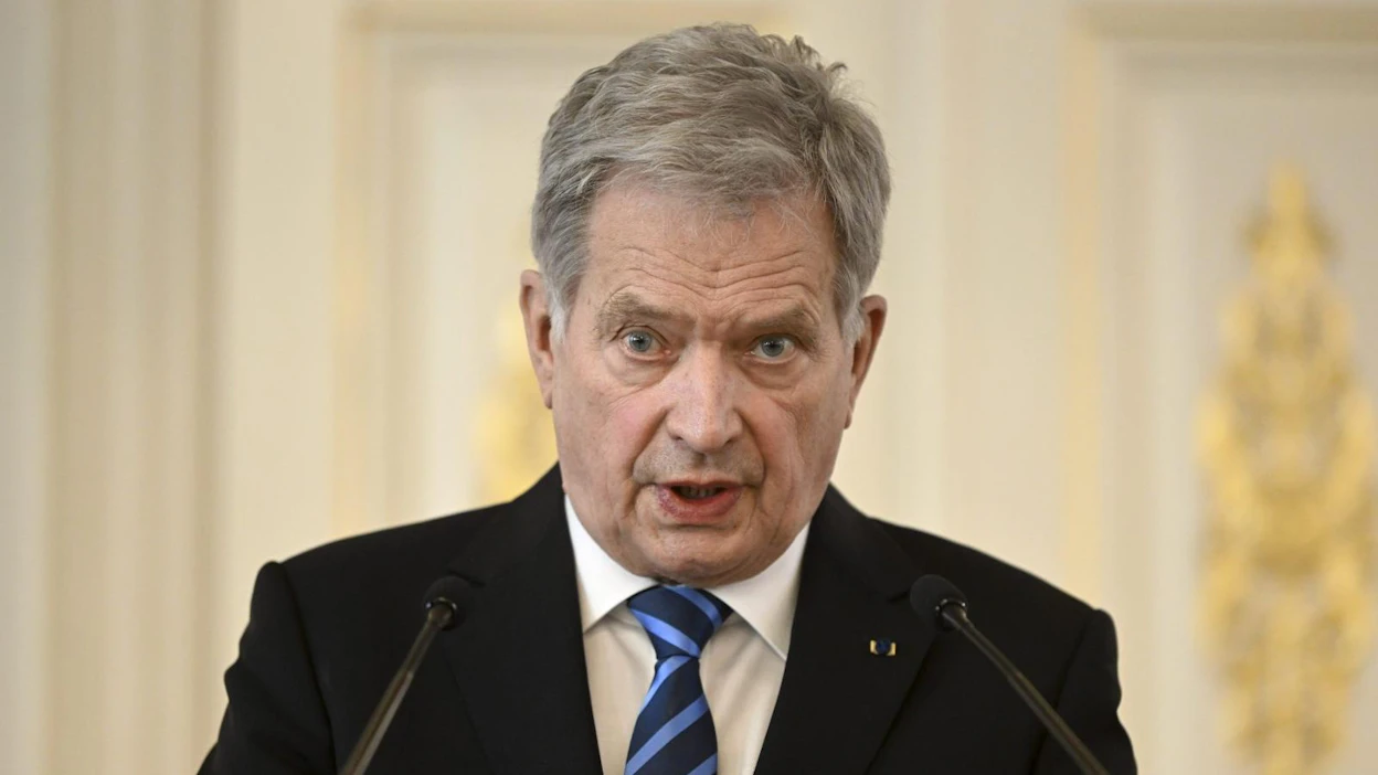 Niinistö kertoi asiasta tiedotustilaisuudessa. LEHTIKUVA / ANTTI AIMO-KOIVISTO