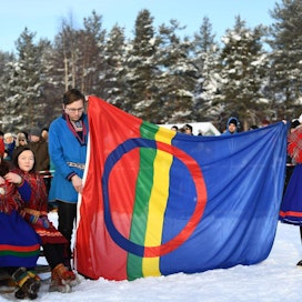 Saamelaiskäräjät arvioi, että Ruotsissa elää nykyisin 20 000–40 000 saamelaista. Kuva Jokimukasta viime vuoden helmikuulta. LEHTIKUVA/AFP