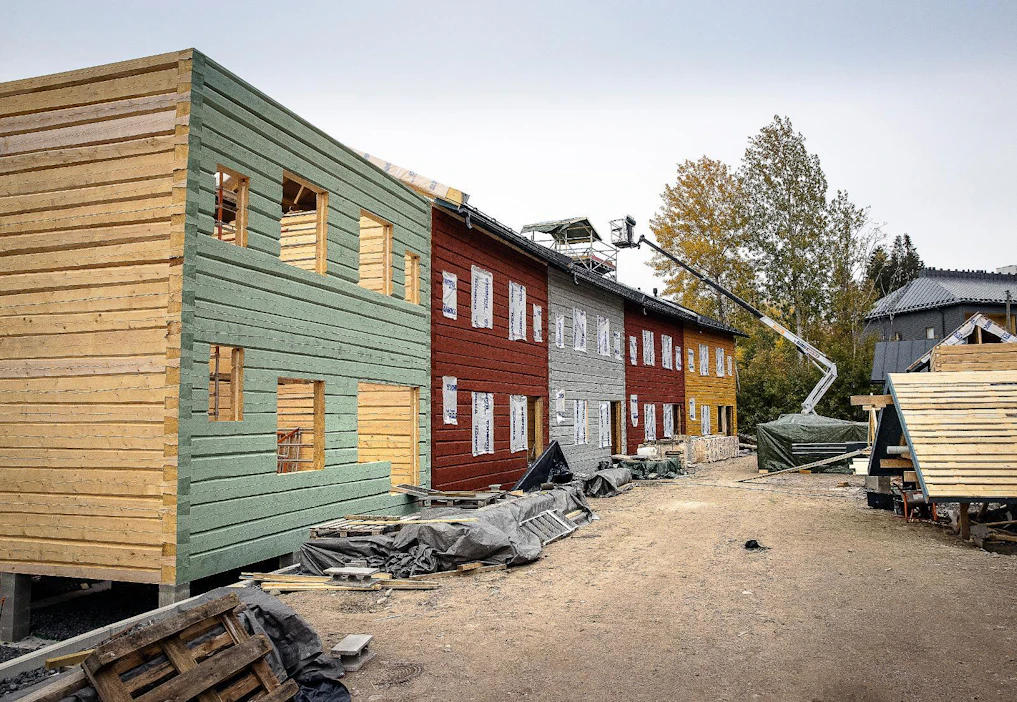 Honkasuon hirsitalot varastoivat pihataloineen satoja kuutiometrejä puuta. Tavoitteena on, että talot kestäisivät pystyssä vähintään 200 vuoden ajan.
