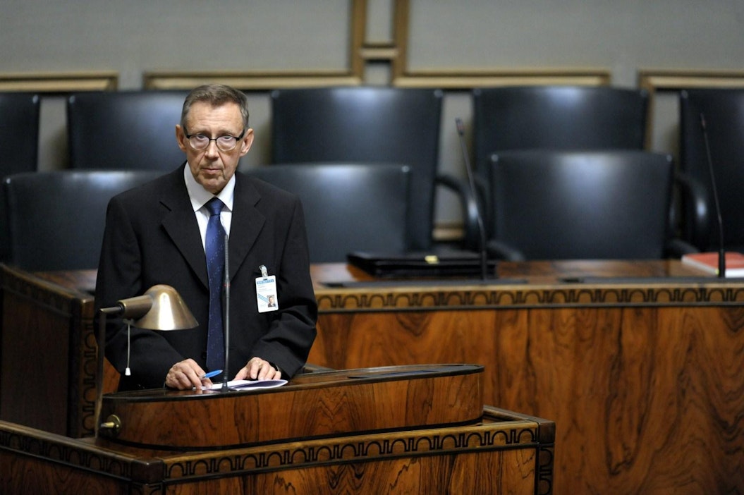 Jaakko Jonkka lähtee eläkkeelle vuosilomien kautta. LEHTIKUVA / TROND H. TROSDAHL