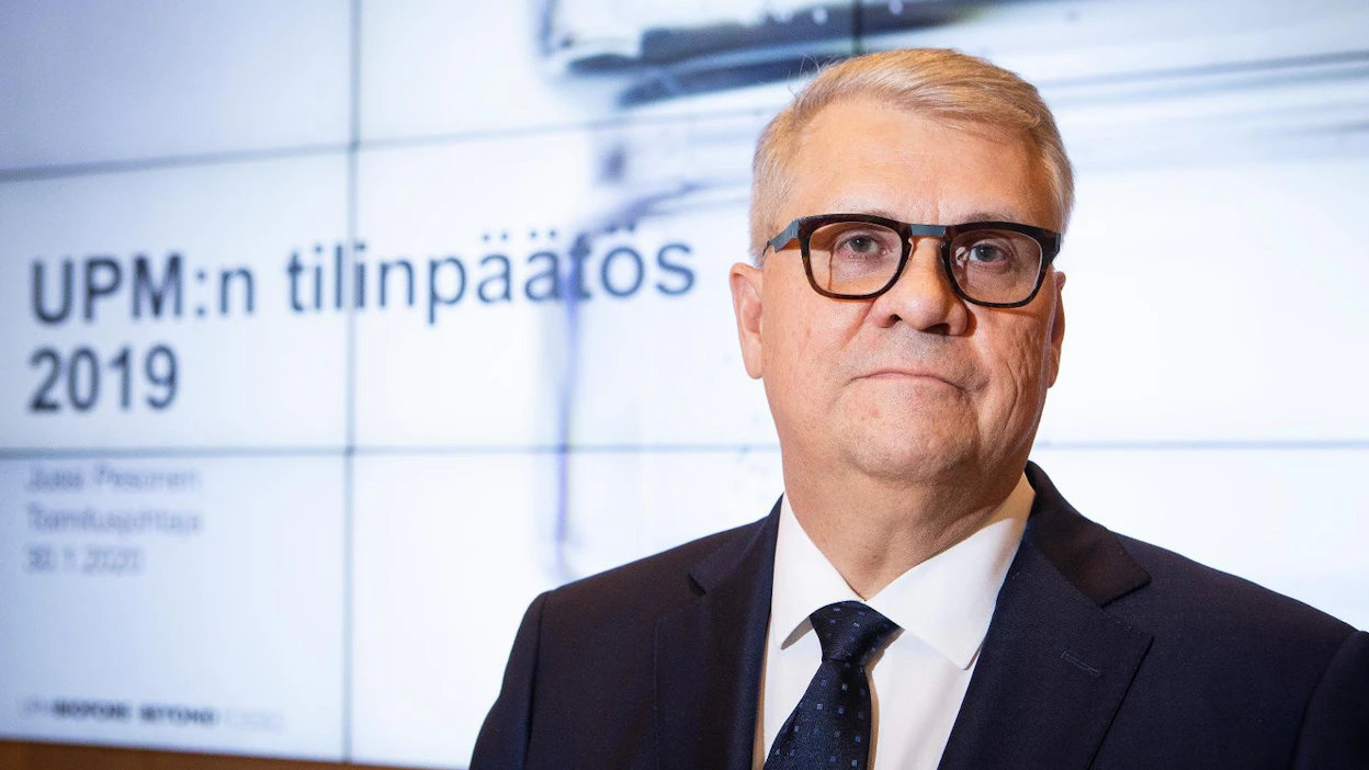 ”Parhaiten ratkaisut löytyisivät työpaikoilla, missä asiat osataan”, UPM:n toimitusjohtaja Jussi Pesonen totesi työehtoneuvotteluista esitellessään yhtiön tulosta.