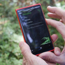 Metsätilakohtaisia kuvioita voi tarkastella nyt mobiilisti.
