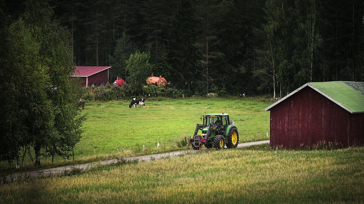 Itä-Suomi saa EU:sta rahaa etupäässä harvan asutuksensa perusteella. Kuvassa maataloutta Sotkamossa.