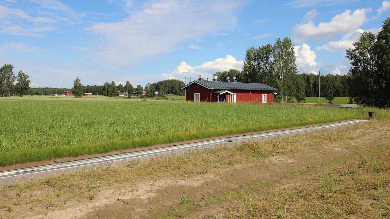 Valumakentällä kasvava nurmi korjataan kahdesti kesän aikana ja voidaan käyttää rehuna tai biokaasun valmistukseen.
