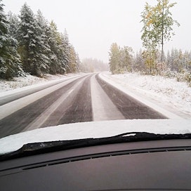 Rovaniemellä oli tänään talviset maisemat.