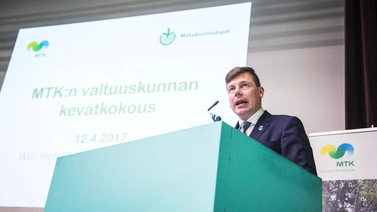 MTK:n valtuuskunnan puheenjohtaja Tommi Lunttila nosti valtuuskunnan avauspuheessaan esille tilojen kohtuuttomat kiinteistöverot.