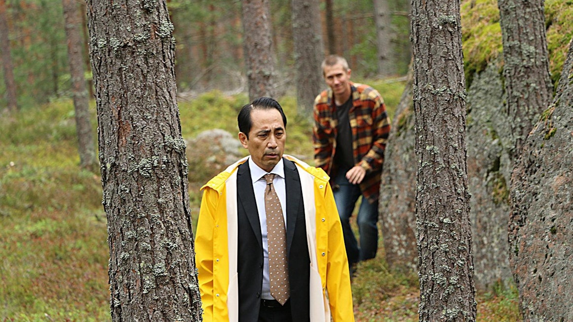 Japanilainen Eiji Mihara nousi suuren yleisön tietoisuuteen James Bond -elokuvasta vuonna 2015. Takana Jussi Vatanen.