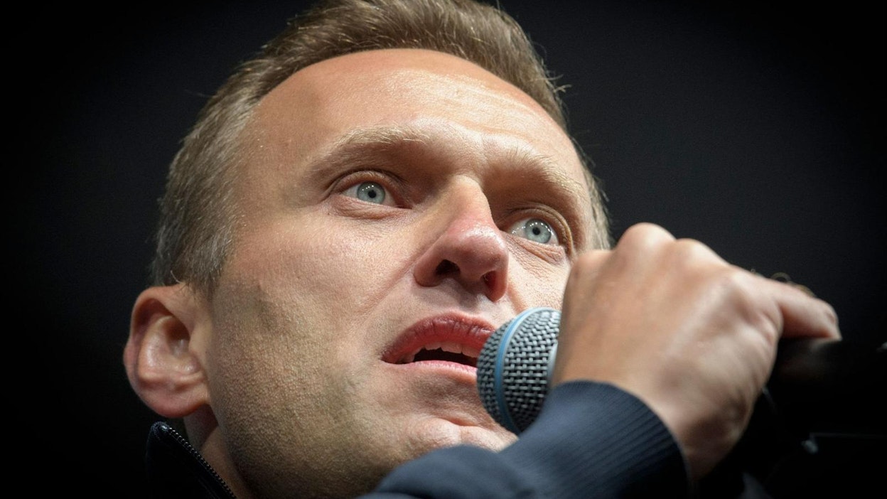 Aleksei Navalnyin mukaan kyseessä on &quot;valtava valhe&quot;, joka ei heijasta Venäjän kansalaisten todellista mielipidettä. LEHTIKUVA/AFP