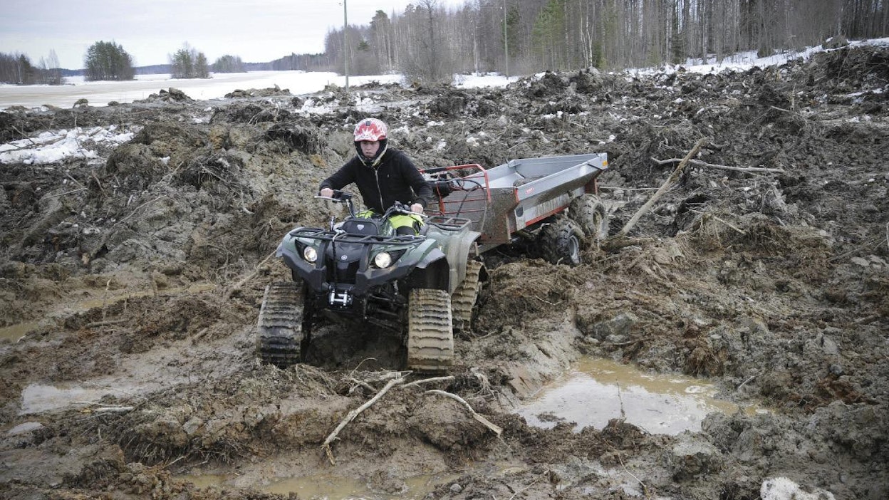 Telat on tarkoitettu ympärivuotiseen käyttöön. Tällainen maasto ei ole niille este.