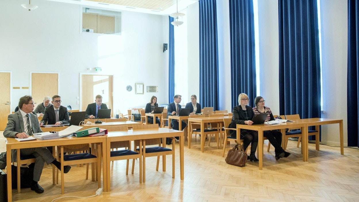 Kittilä-käräjien valmisteluistunto päättyi tänään Lapin käräjäoikeudessa Rovaniemellä. LEHTIKUVA / KAISA SIREN