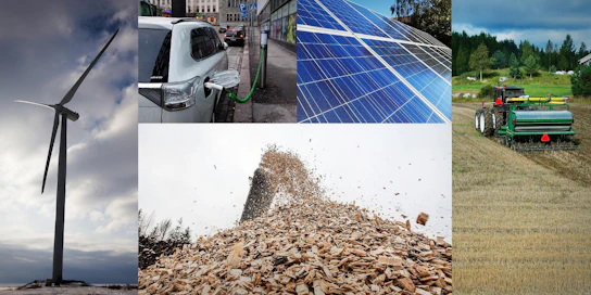 Ilmasto- ja energiastrategiassa uusiutuvan energian tuet kilpailutetaan. Niistä ovat kilpailemassa tuulivoima, puuenergia ja aurinkovoima. Traktoreissa on käytettävä 10 prosenttia biodieseliä kevyen polttoöljyn seassa.
