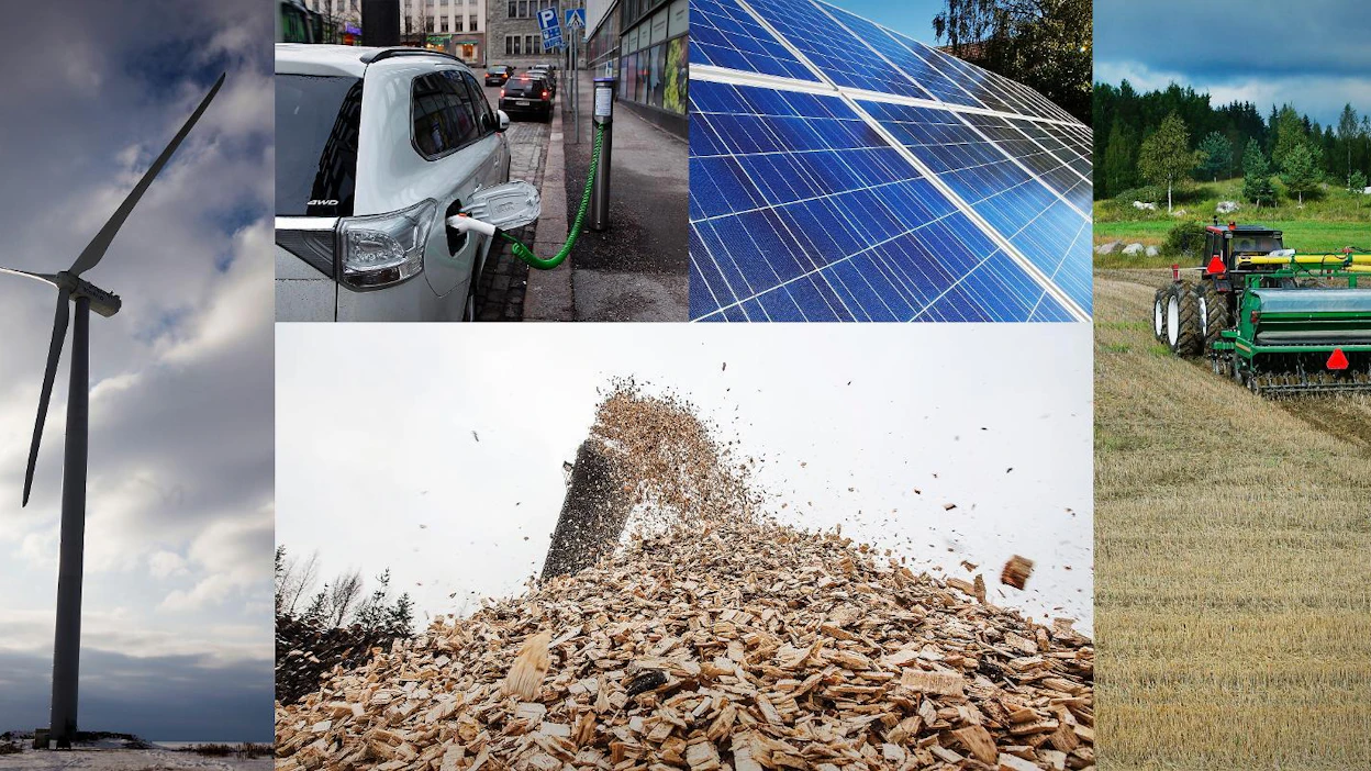 Ilmasto- ja energiastrategiassa uusiutuvan energian tuet kilpailutetaan. Niistä ovat kilpailemassa tuulivoima, puuenergia ja aurinkovoima. Traktoreissa on käytettävä 10 prosenttia biodieseliä kevyen polttoöljyn seassa.