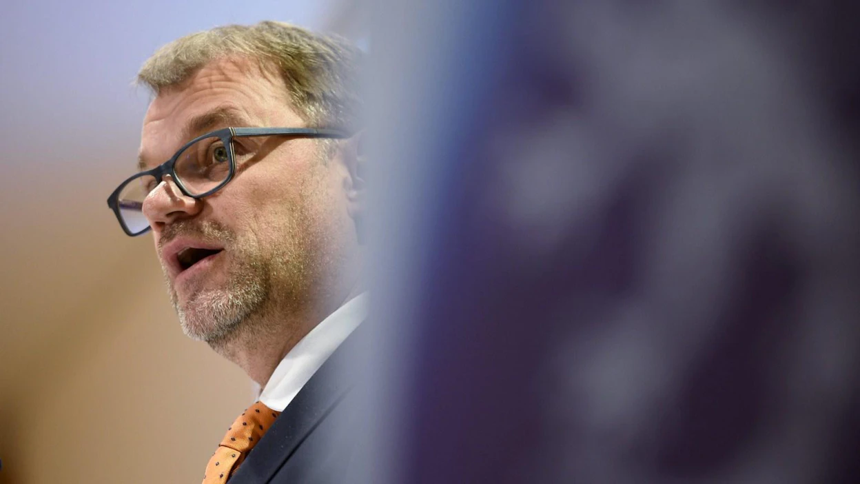 Suurlähettiläspäivillä puhunut pääministeri Juha Sipilä (kesk.) kertoi aikovansa tavata kaikki EU-kollegansa vielä ennen ensi kevään vaaleja. LEHTIKUVA / MARTTI KAINULAINEN