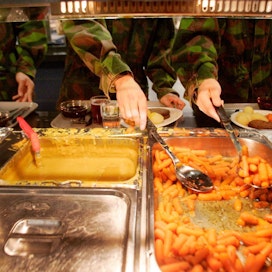 Leijona Catering vastaa puolustusvoimien ruokailuista. Arkistokuva.