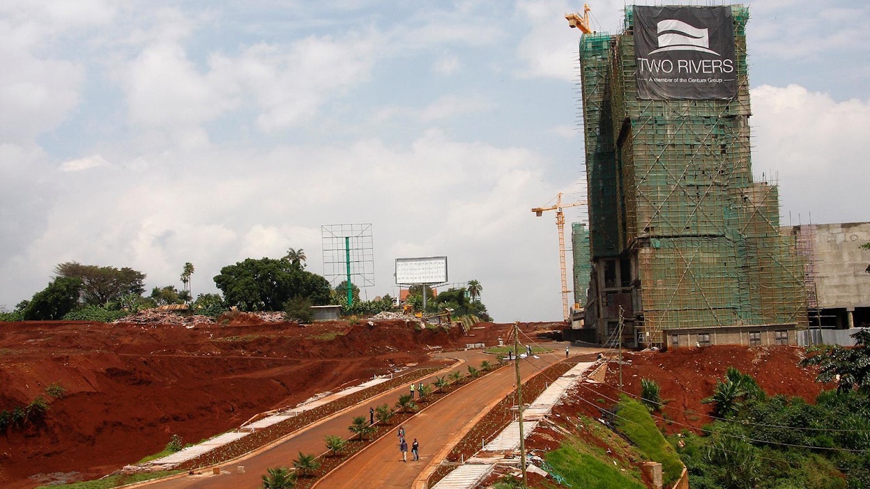 Nairobiin nouseva Two Rivers on valmistuessaan Itä-Afrikan suurin kauppakeskus.