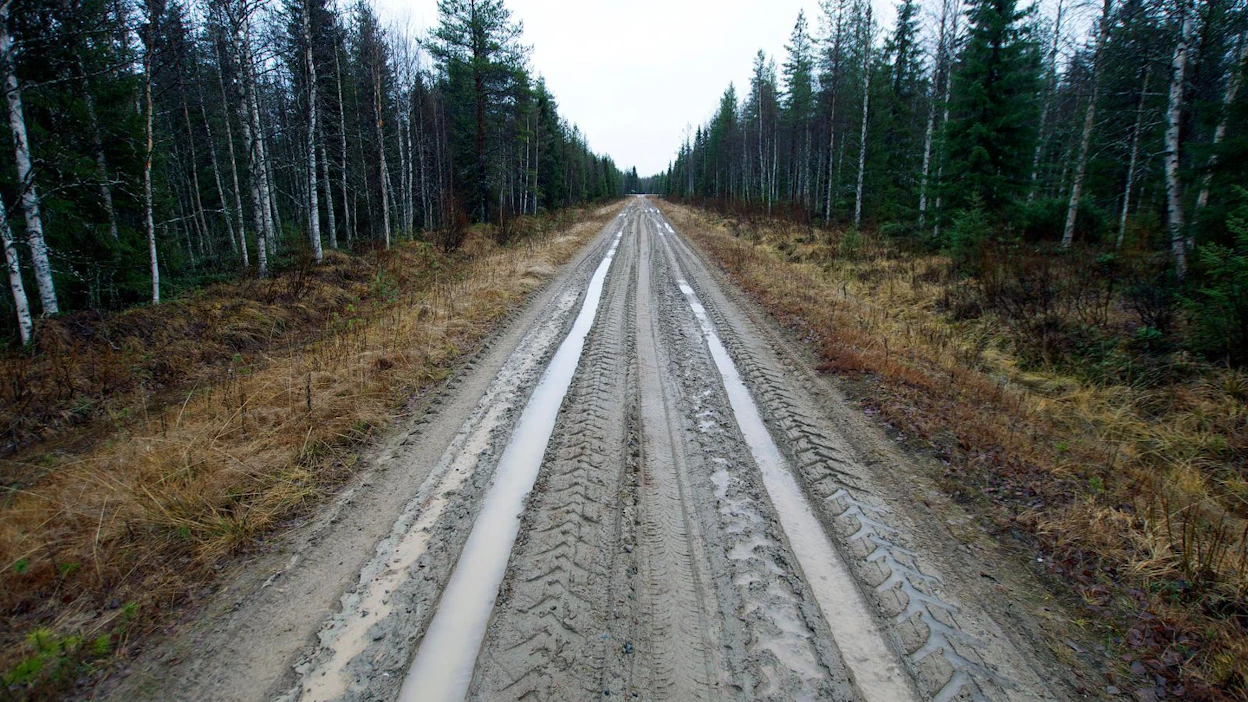 Metsäkeskus on tarkastanut tänä vuonna rakennettujen ja perusparannettujen metsäteiden kuntoa 56 tiekilometrillä eri puolilla Suomea. Kuvituskuva.
