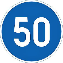 1. Uudella vähimmäisnopeusmerkillä haluttiin alun perin estää mopoautolla ajaminen ei-toivotuilla reiteillä. Merkillä osoitetulla tiellä ei saa ajaa mainittua nopeutta hiljempaa, jos liikennetilanne ei sitä edellytä.