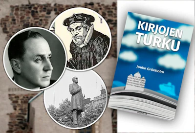 Jouko Grönholm: Kirjojen Turku. 336 sivua. Meseta.