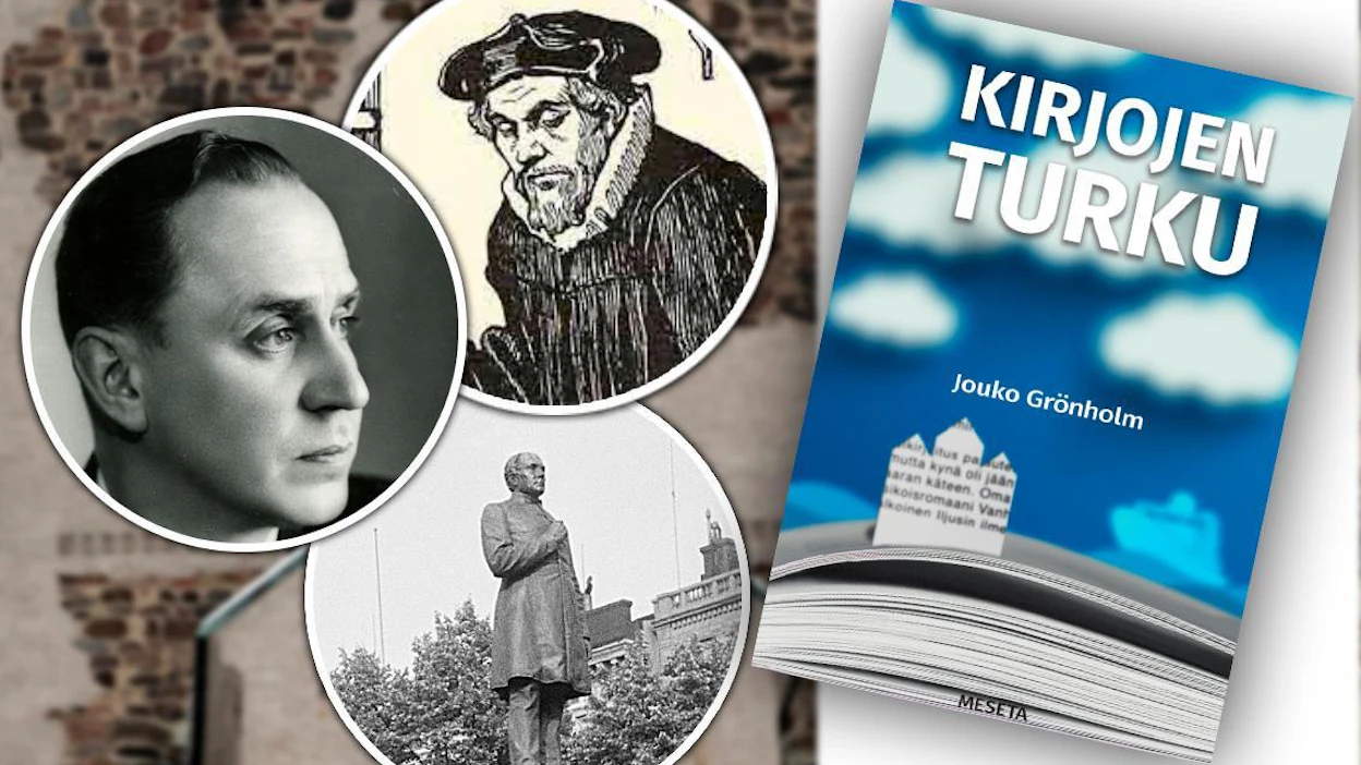 Jouko Grönholm: Kirjojen Turku. 336 sivua. Meseta.