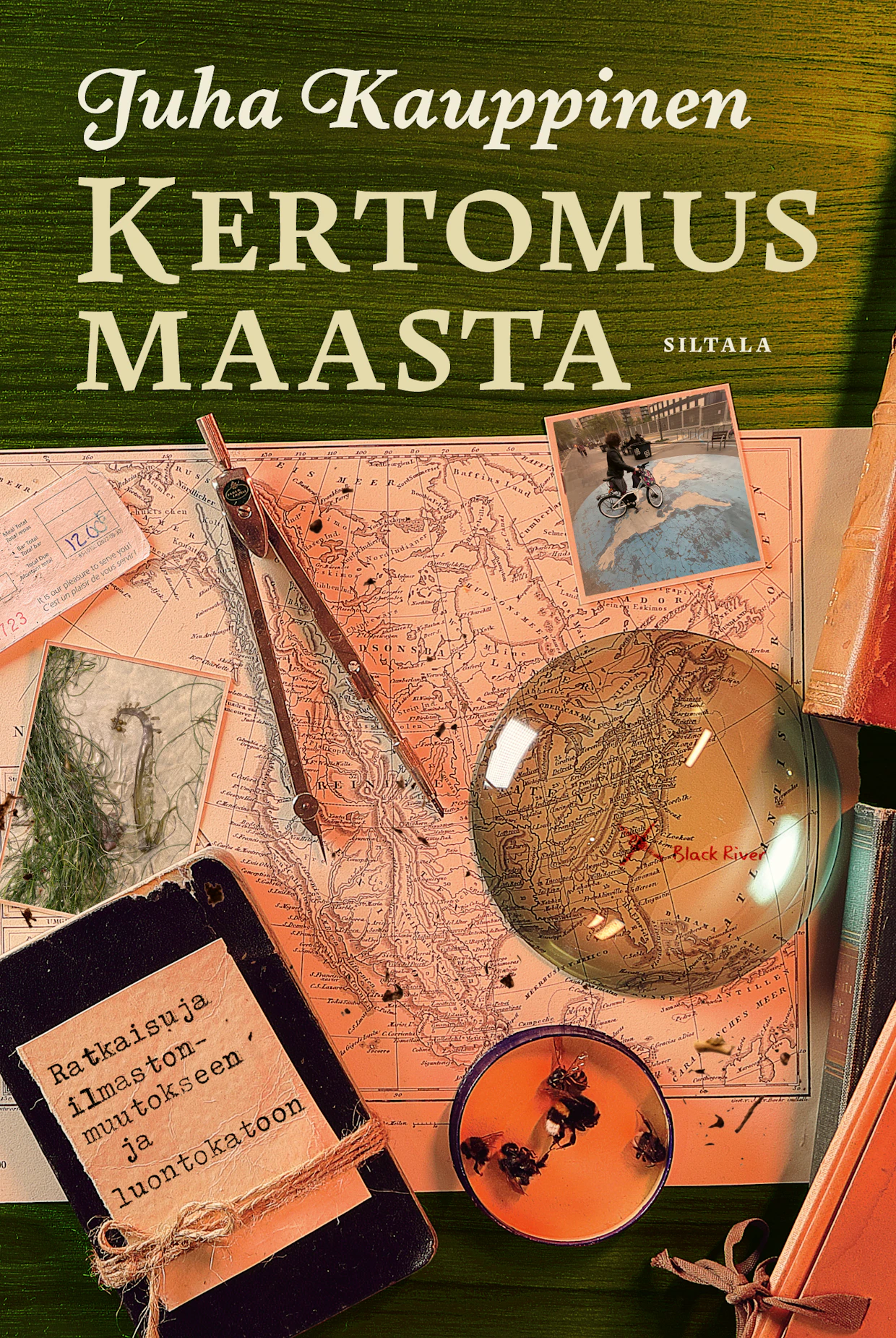 Juha Kauppinen: Kertomus Maasta – Ratkaisuja ilmastonmuutokseen ja luontokatoon. 420 sivua. Siltala.