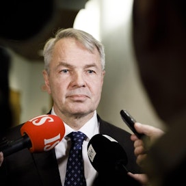 Ulkoministeri Pekka Haavisto (vihr.) on ollut tänään ulkoasiainvaliokunnan kuultavana. LEHTIKUVA / Seppo Samuli