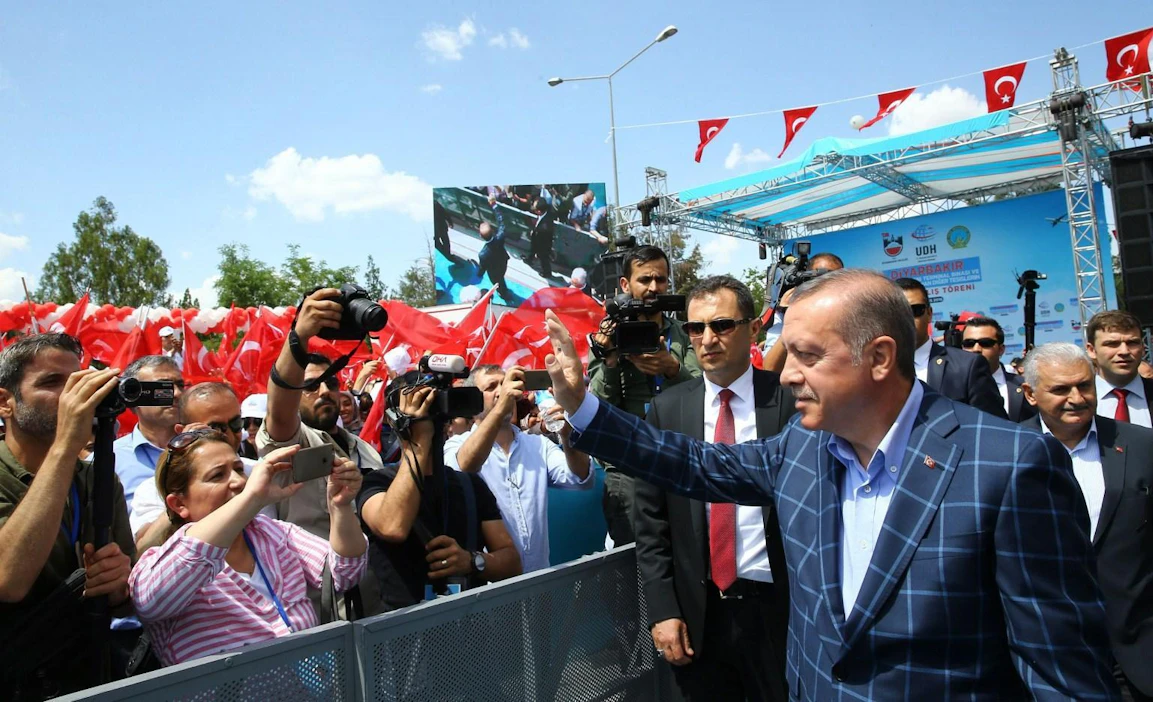 Turkin presidentti Erdogan syyttää EU:ta muslimienemmistöisen Turkin syrjinnästä. LEHTIKUVA/AFP