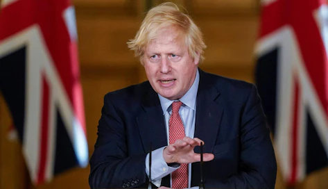 Johnson kirjoittaa Hongkongin suurimmassa lehdessä South China Morning Postissa, ettei Britannia voi jäädä toimettomaksi, jos Kiina rikkoo maiden sopimusta Hongkongin asemasta. LEHTIKUVA/AFP
