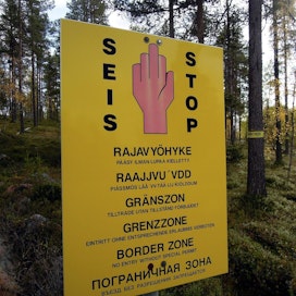 Rajavyöhyke Suomen ja Venäjän rajalla Inarissa 19. syyskuuta 2019.