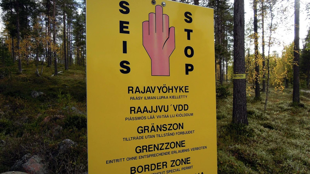 Rajavyöhyke Suomen ja Venäjän rajalla Inarissa 19. syyskuuta 2019.
