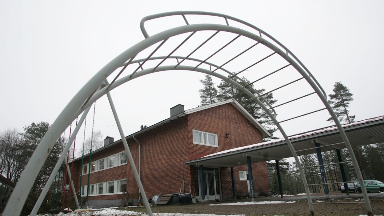 Kyläkoulu. Kuvituskuva.