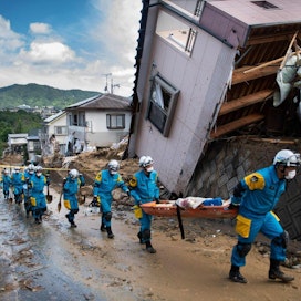 Tällä vuosisadalla luonnonkatastrofit ovat tappaneet yli 1,2 miljoonaa ihmistä. LEHTIKUVA/AFP