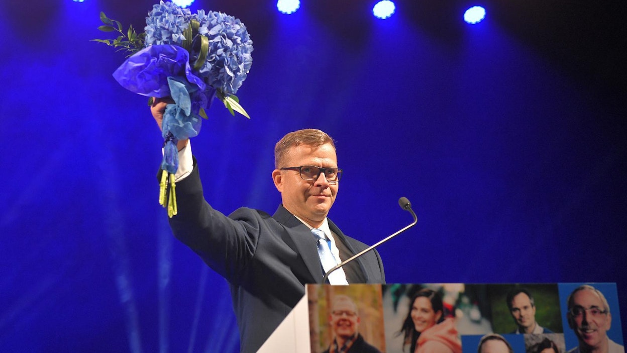 Kansanedustaja Petteri Orpo sai jatkokauden kokoomuksen johdossa.
